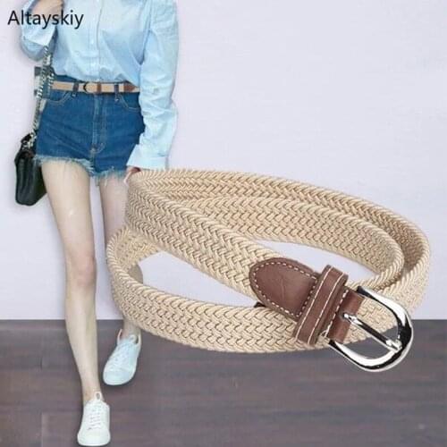 Belts Women Colorful Simple Solid Simple All-match Long Sweet Kawaii Lovely Students Girl High-quality Womens Trendy Leisure New