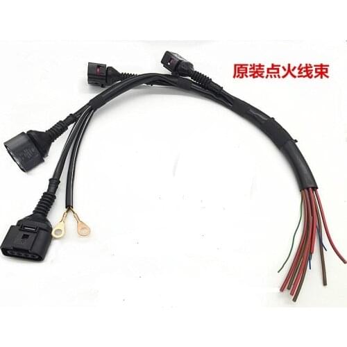 Ignition Coil Wiring Harness Connector Assembly For VW CC Bora Jetta Golf Passat B5 1.8T Audi A6 A4