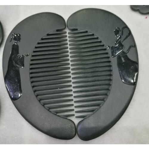 Xingjiang hetian niulangzhinv comb Keeping in good health massage beauty comb the manual scrapping anti-static pendant