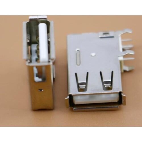 YuXi 1pcs/lot USB 2.0 jack USB connector female 4P Side DIP Long Body