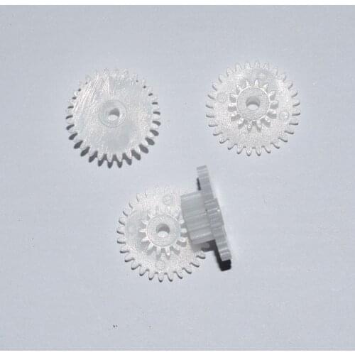 10/100pcs 28142B big 28T+small 14teeth shaft hole 2mm double plastic gears/diy toy accessories technology model parts