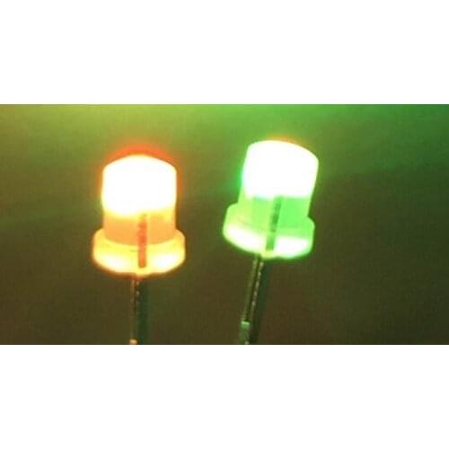 1000pc 3mm Diffused flat Top RGB LEDs Slow Color Change