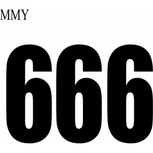 130mm*60mm(each) Set 3x Sticker Vinyl Decal Car Bike Door Wheelie Bin Number 6