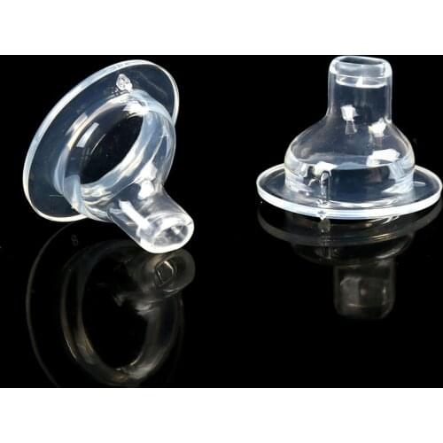 2PCS Baby Feeding Tools Silicone Duckbill Pacifier Wide Caliber Nipple Safety High Quality Safe material Hot Sell