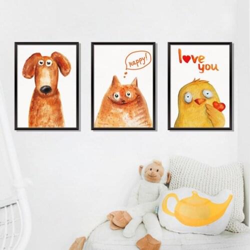 3D Animal Picture Frame Wall Stickers Cartoon Animal Frame Stickers Cute Animal Wall Stickers For Home Living Room Decoration