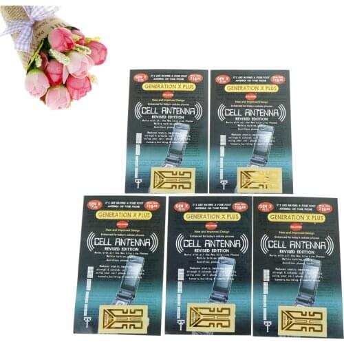 5Pcs Outdoor Cell Phone Mobile Phone Signal Enhancement For Gen X Antenna Booster Improve Stickers Camping Tools