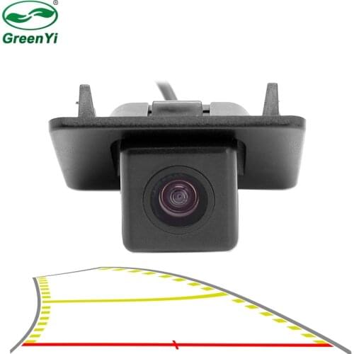 Intelligent Dynamic Trajectory Parking Line Car Rear View Reverse Backup Camera For Mazda 3 Mazda3 Axela BM Sedan 2014~2018