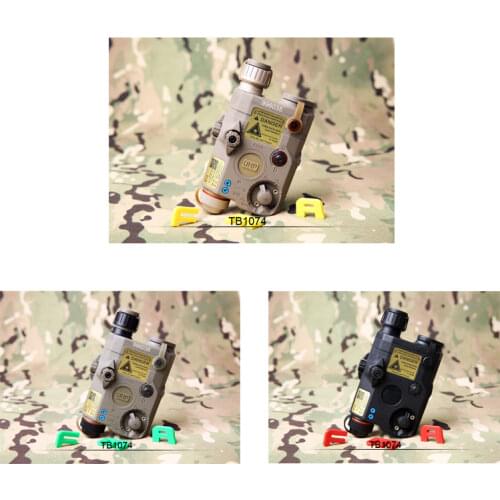 Outdoor BK/DE/FG FMA Tactical Military PEQ LA5-C Upgrade Version LED White light + Red laser with IR Lenses Battery case