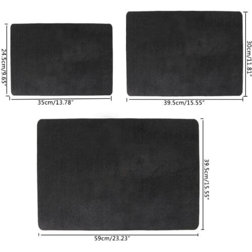 3 Sizes Black Professional Poker Card Deck Mat Magic Tricks Magician Props Coin Pad 27RD