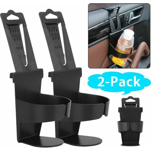 2x Universal Vehicle Car Auto Cup Holder Seat Back Drink Bottle Door Mount Stand