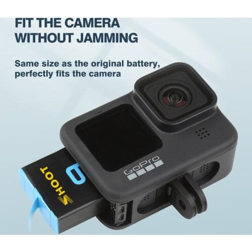 FOR Gopro9 Battery and Dual Charger Set 2 Batteries 1 Dual Charge Hero 9 Camera Battery