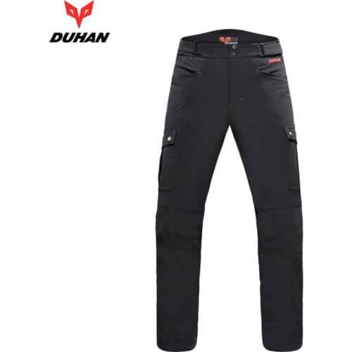 DUHAN Motorcycle Pants Men Motocross Slacks Motorbike Riding Trousers Pantalon Moto Racing Pants Protective Gear , K-08