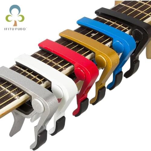 1pc Guitar Capo for acoustic and electric guitars Tone Adjusting aluminium Ukulele Guitar Parts Accessories GYH