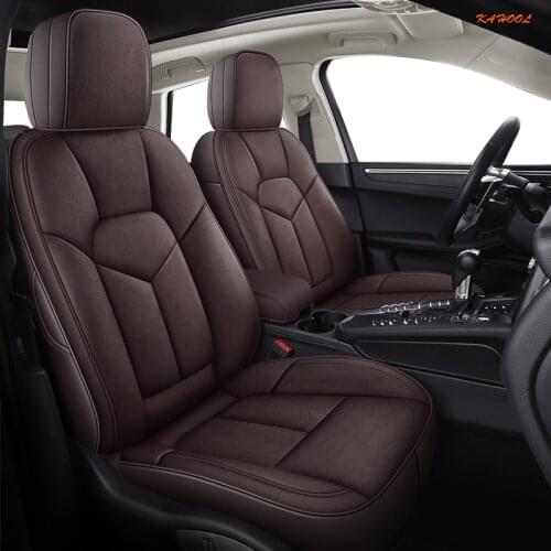 KAHOOL Custom Leather car seat covers For KIA Sportage Optima Cerato Forte Soul RIO K2 K3 K3S K4 K5 KX3 KX5 KX7 KX CROSS seat