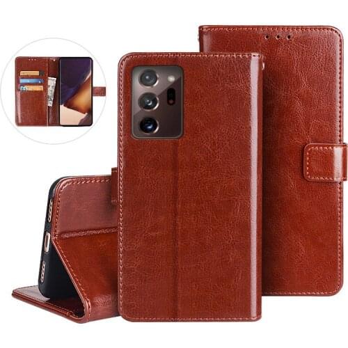 For Samsung Galaxy Note 20 Ultra Leather Case For Samsung Note20 Ultra 5G Premium Magnetic Flip Wallet Cover Phone Cases Fundas