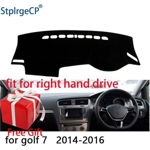 Car Dashboard Cover Mat for Volkswagen Golf 7 MK7 2013-2018 Right Hand Drive Dashmat Pad Dash Mat Covers Dashboard Accessories
