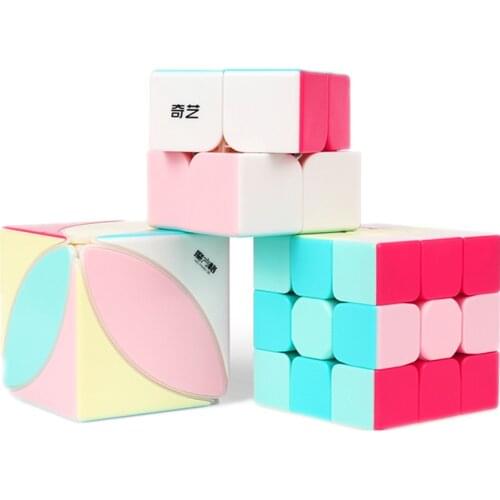 Qiyi Neon Edition Magic Cube Qidi 2x2 Warriors 3x3 Speed Cube Maple Leaves lvy Education Toy for Children Cubo Magico Puzzle Toy
