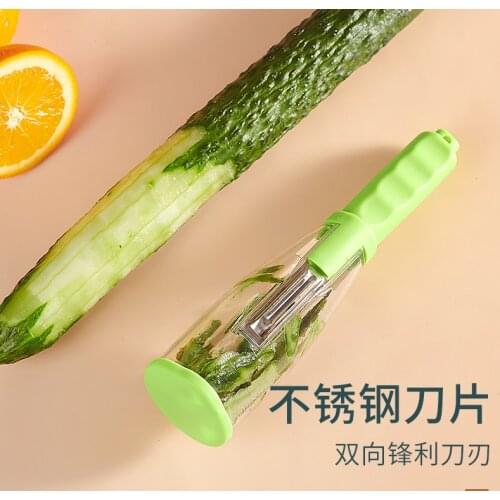 Multifunctional Peeler Can Store Vegetable Peel Container Storage Type Peeling Knife Kitchen Knife Kitchen Tool Accessories