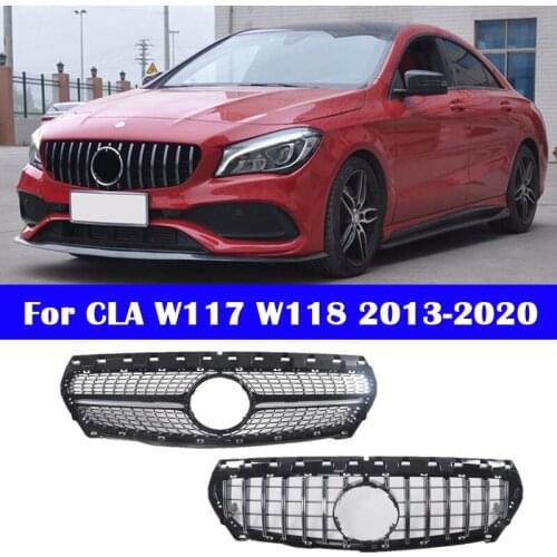 Front grille Diamond GT AMG style Middle grille for Mercedes-Benz CLA class W117 W118 2013-2020