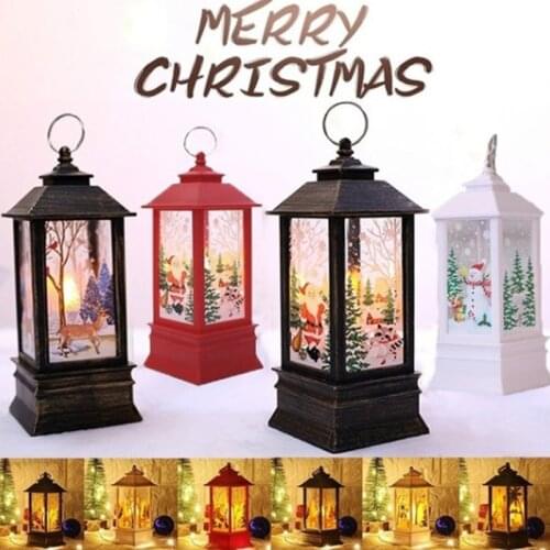 Christmas windlights candlestick lights Little Night lights Old man Snowman decorate little night lights Tabletop decorations
