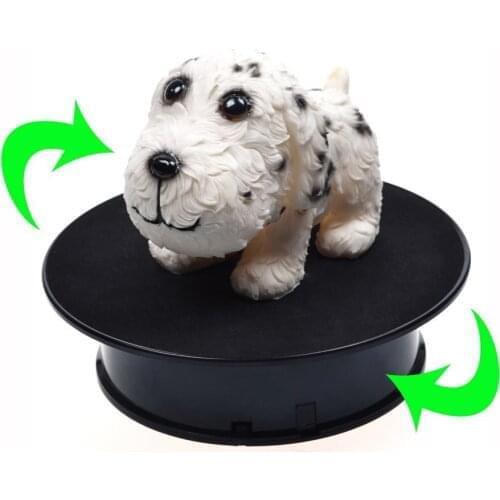 Stylish Black Velvet Top Electric Motorized Rotary Rotating Display Turntable for display stand
