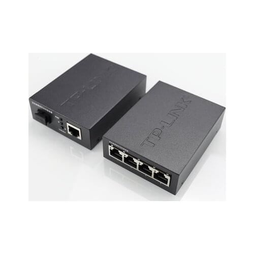 1pair of TP-Link one optical four-electric 100M single-mode single-fiber transceiver TL-FC111A / B optical communication conver