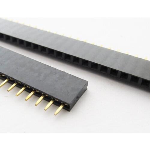 1pc Single Row 40pin Female 2.54mm Pitch Flat PCB Panel Breakable Pin Header