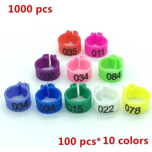 1000 pcs Pigeon foot ring M-A-K-E-R digital identification ring 6*9 mm Bird ring Bird Training Tools Animal Control Device