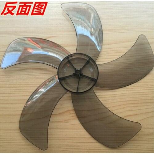 16 inches transparent fan blade 8mm central hole 5 knief shape