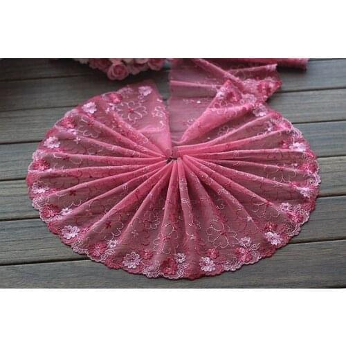 2 Yards Lace Trim Embroidered Tulle Lace Trim 7.87 Inches Wide High Quality