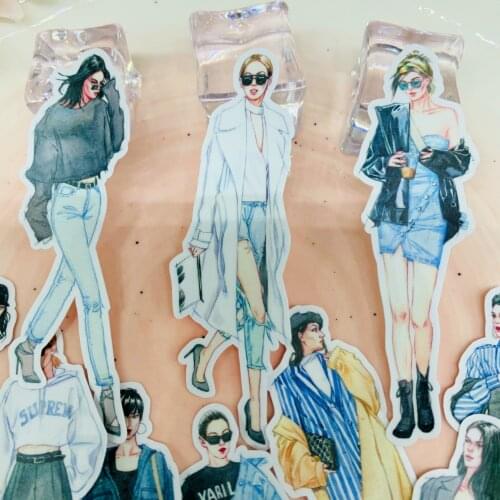 20PCS Yoga girl sticker for kids homemade book stickers on laptop / decorative scrapbooking / DIY