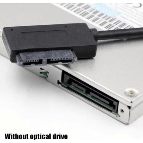 35cm USB Adapter Rom SATA To USB 2.0 Converter Slimline Pin Cable For PC Sata 13 Notebook Laptop Drive Adapter Q1L2