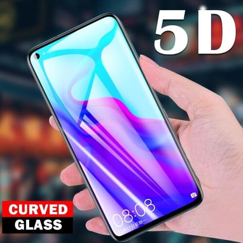 5D Curved Edge Protective Film Full Cover Tempered Glass Screen Protector For HuaWei P Smart Pro 2021 2020 S Z Plus 2019 2018