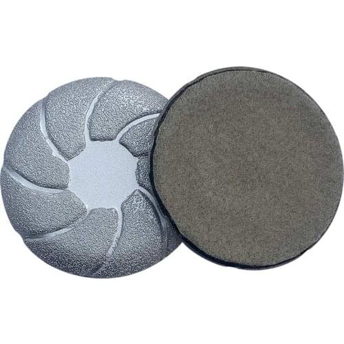 3" 80mm Vacuum Brazing Diamond Polishing Pad,Self-Adhesive Back,Diamond Grinding Disc,Granite Marble Concrete Abrasive Wheels