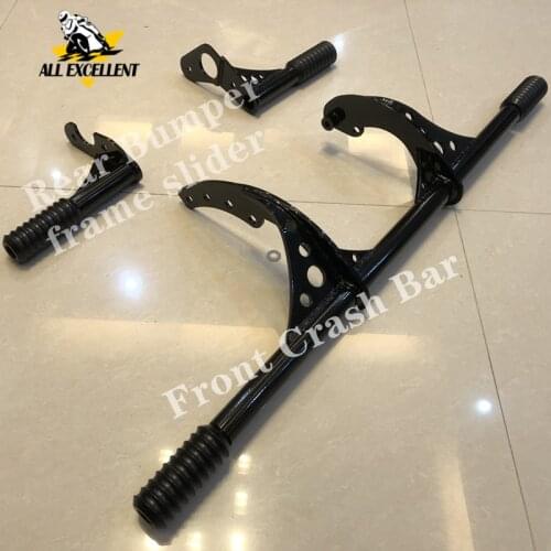 Highway Peg Crash Bar For Harley Softail Street Bob and Low Rider 2010-2020 Passenger Peg Crash Bar Frame Slider dyna 2018