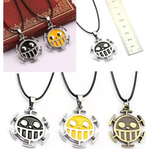 Anime One Piece Choker Necklace Trafalgar Law Pendant Men Women Gift Anime Jewelry Accessories new necklace 2021