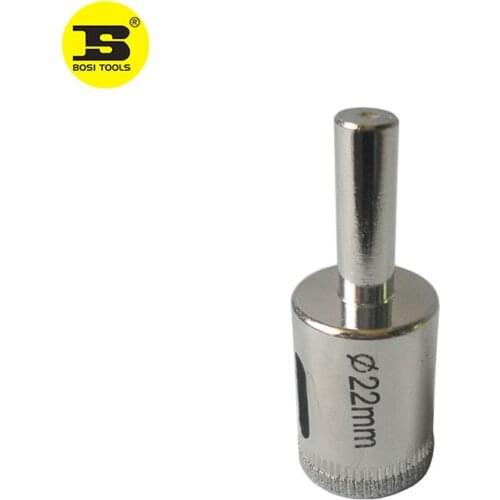 BOSI 22mm Diamond Coated Core Hole Saw Drill Bit For Tiles Marble Glass Ceramic
