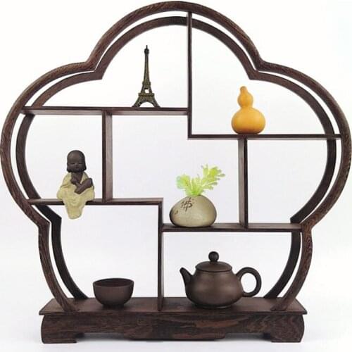 Zq Furniture Door Frame Duobao Rack Teapot Shelf Frame Ornament Rack Small Curio Box