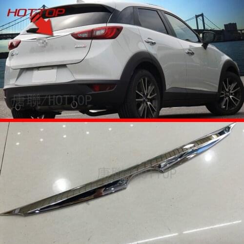 HOTTOP ABS Chrome Rear Trunk Lid Cover Trim For Mazda CX-3 2015 2016 2017 Car Styling