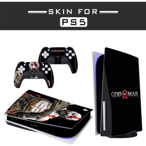 Game God of War PS5 Disk Edition Skin Sticker Decal Cover for PlayStation 5 Console & Controllers PS5 Skin Sticker Vinyl