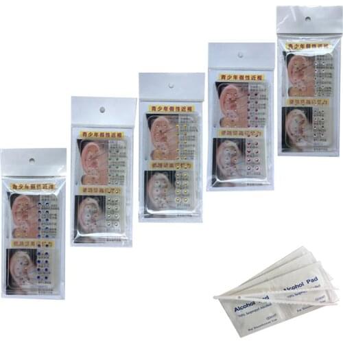 New Auricular point crystal magnetic beads hypoallergenic ear acupoint waterproof beans ear pressure stickers health fashion