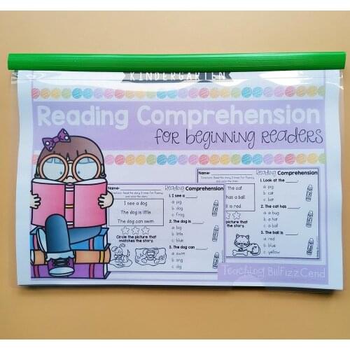 Educational Toys Children Kindergarten Reading Comprehension for Beginning Readers Classroom Learn English Exercise Papers Book