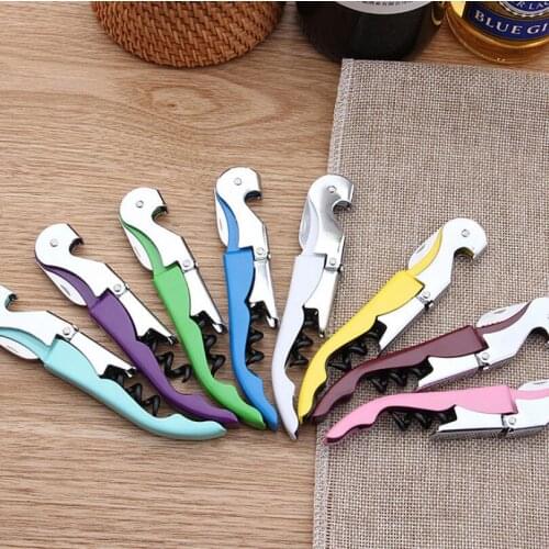 Popular Waiter Wine Tool Bottle Opener Seahorse Corkscrew Knife Pulltap Double Hinged Corkscrew LX4432