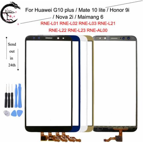 Touch Panel For Huawei Mate 10 lite RNE-L01 L02 L03 L21 L22 L23 G10 Plus Touch Screen Maimang 6 Digitizer Nova 2i / Honor 9 FPC