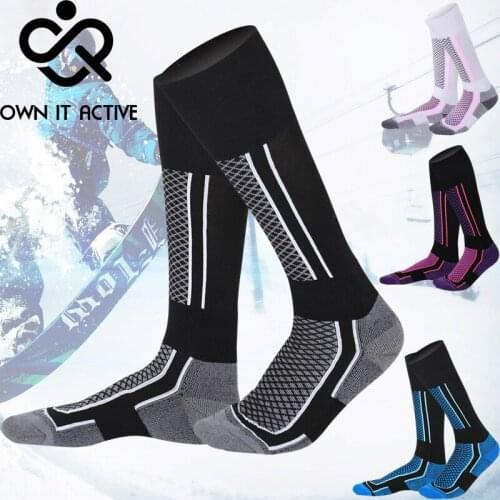 Women Men Warm Winter Ski Snow Sport Socks Male Kids Cotton Polyester Stocking Sports Snowboard Skiing Socks Anti Slip S010