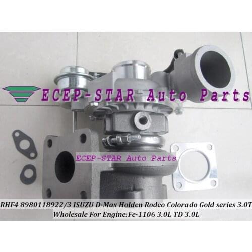 RHF4 VIFE 8980118922 8980118923 Turbo Turbocharger For ISUZU D-Max For Holden Rodeo Colorado Gold series 3.0TD Fe-1106 3.0L D