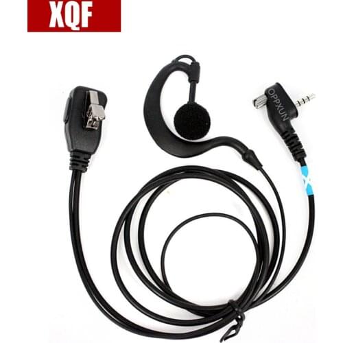 XQF PTT Radio Earpiece MIC for Motorola MTH600 MTH650 MTH800 MTH850 Ham Radio Walkie Talkie Hf Transceiver