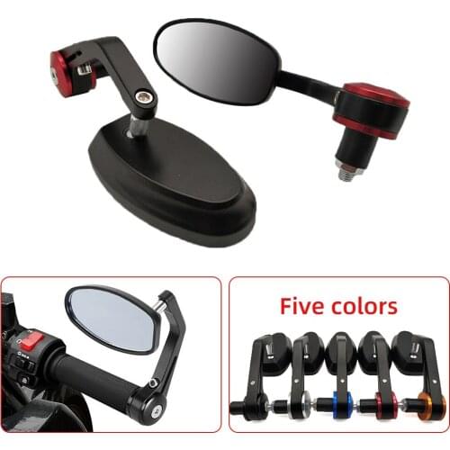 22mm Universal Motorcycle Aluminum Rear View Handle Bar End Side Rearview Mirrors For BMW F650GS F700GS f 650 700 gs f650 f700gs