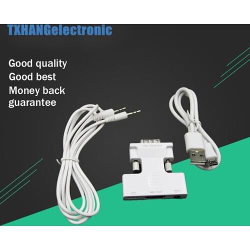 1080P HDMI to VGA Converter with Audio Adapter Female to Male Signal HDMI-VGA Audio Transmission Adapter for diy electronics