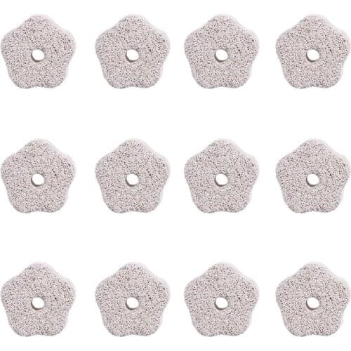 12Pcs Pet Mineral Stone Grinding Stone Chew Toy Bird Parrots Teeth Grinder With Hole For Small Animals Hamster Rabbit Guinea Pig